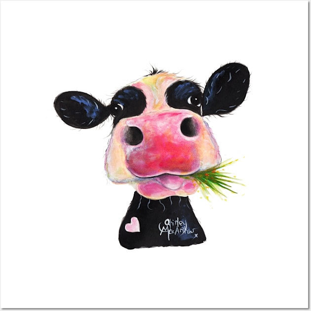 Nosey Cow ' HuRLEY BuRLEY ' by Shirley MacArthur Wall Art by ShirleyMac